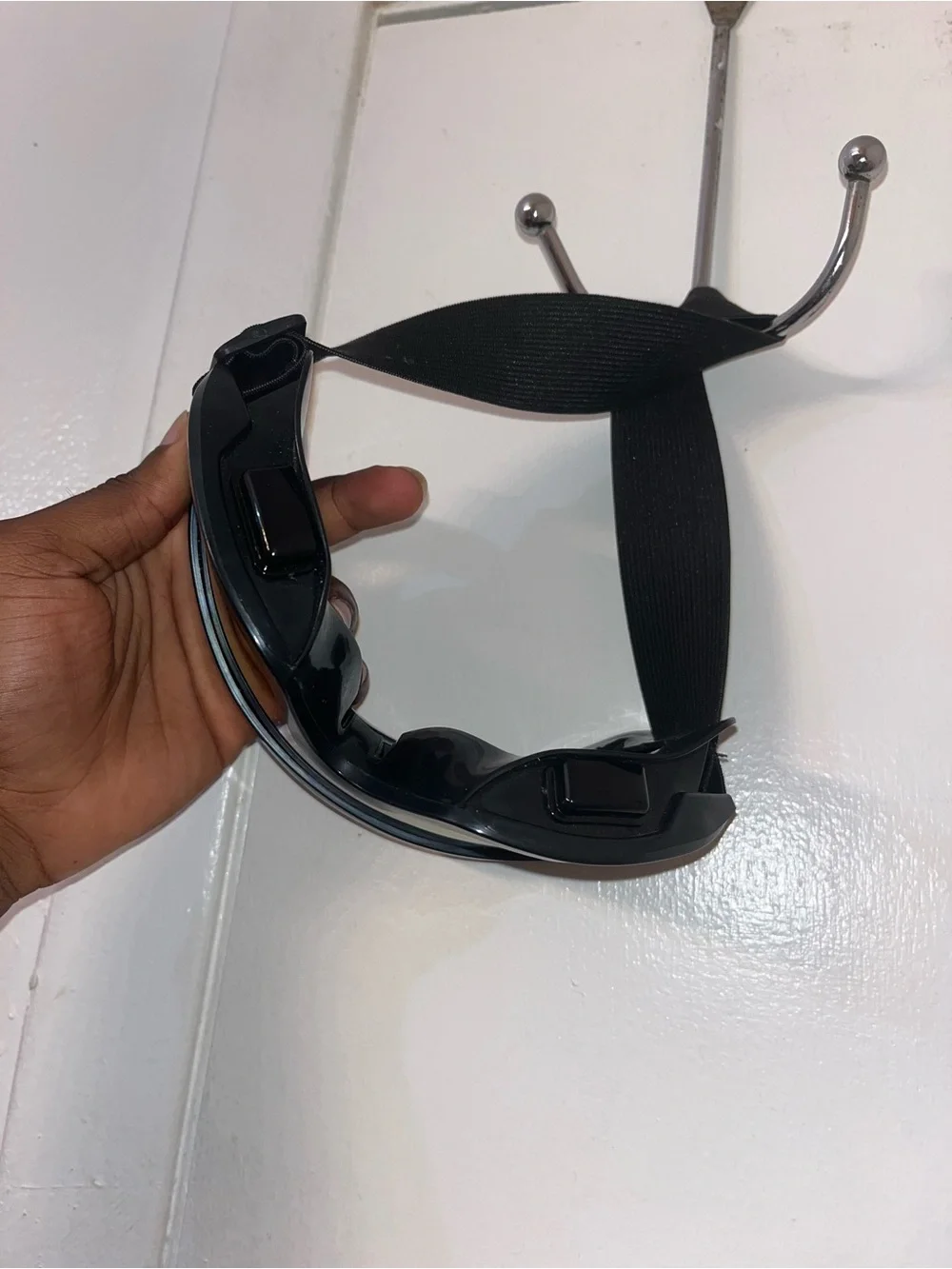 Black Mirrored Lens VR/AR Goggles - Black